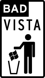 BadVista logo